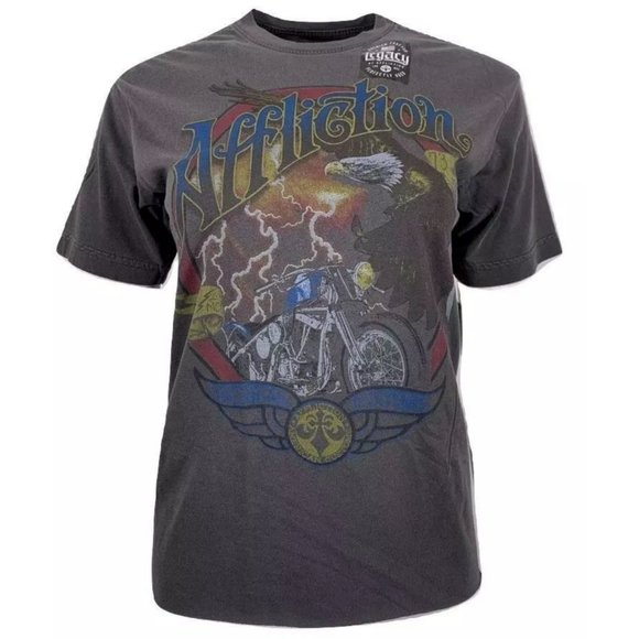 AFFLICTION Women's T-Shirt S/S BLACK HILLS Tee - Picture 11 of 11